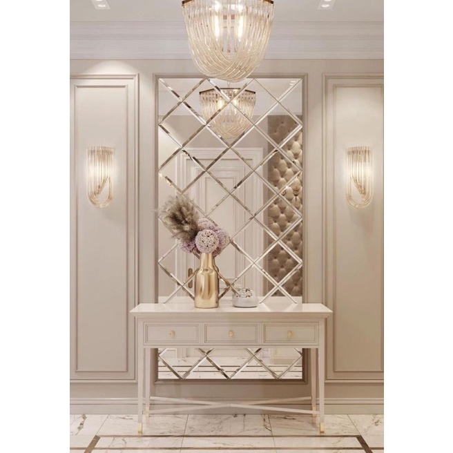 MURAH CUSTOM DEKORASI CERMIN KACA DINDING BEVEL KACA BEVEL CERMIN BEVEL  CERMIN BEVEL DINDING HIASAN