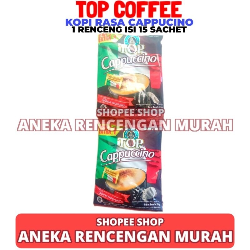 

Top Coffee Cappucino 1 Renceng Isi 15 Sachet 25 GR