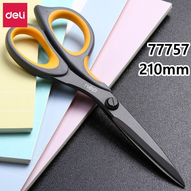 

Diskon Deli Gunting Anti Lengket 175mm 21mm E627 E77757 Gunting Teflon Gunting Anti Karat Soft Handle Scissors MBJ