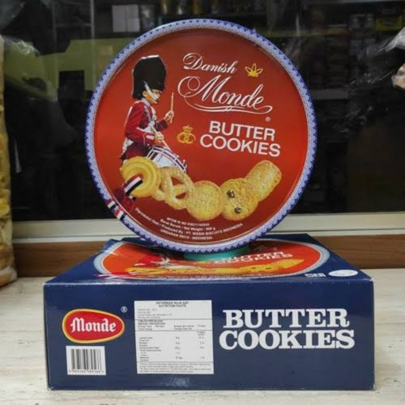 Monde Butter Cookies 908 Gram Kaleng Besar