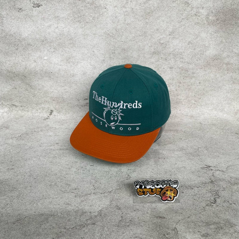 Topi The Hundreds Hijau Orange Second