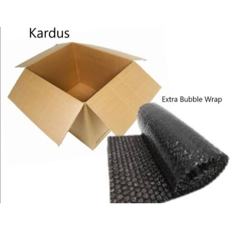 

Extra Packing Bubble Wrap Kardus Packingan Tambahan Bubble Wrap dan Kardus Aman