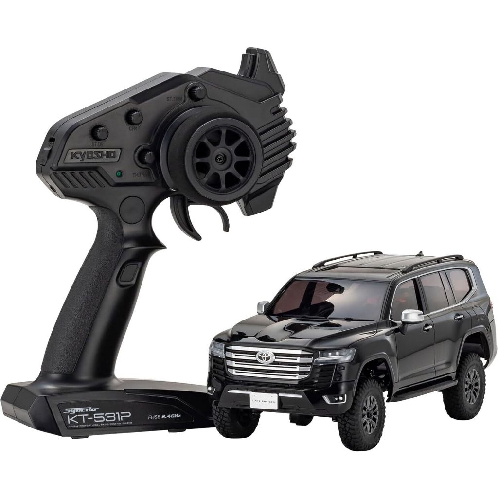 RC CAR KYOSHO MINI-Z 4x4 TOYOTA LAND CRUISER 300 BLACK RTR vs AXIAL