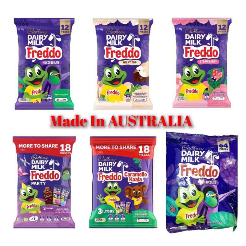 

Cadbury Dairy Milk Freddo AUSTRALIA Isi 12 pc per Pack 140g