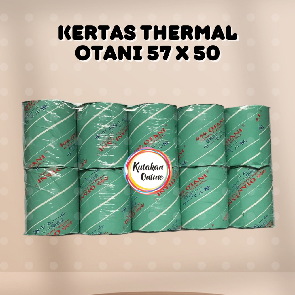

Kertas Struk Thermal (Roll Kasir) OTANI 57 X 50 (1 Pak isi 10 Pcs)