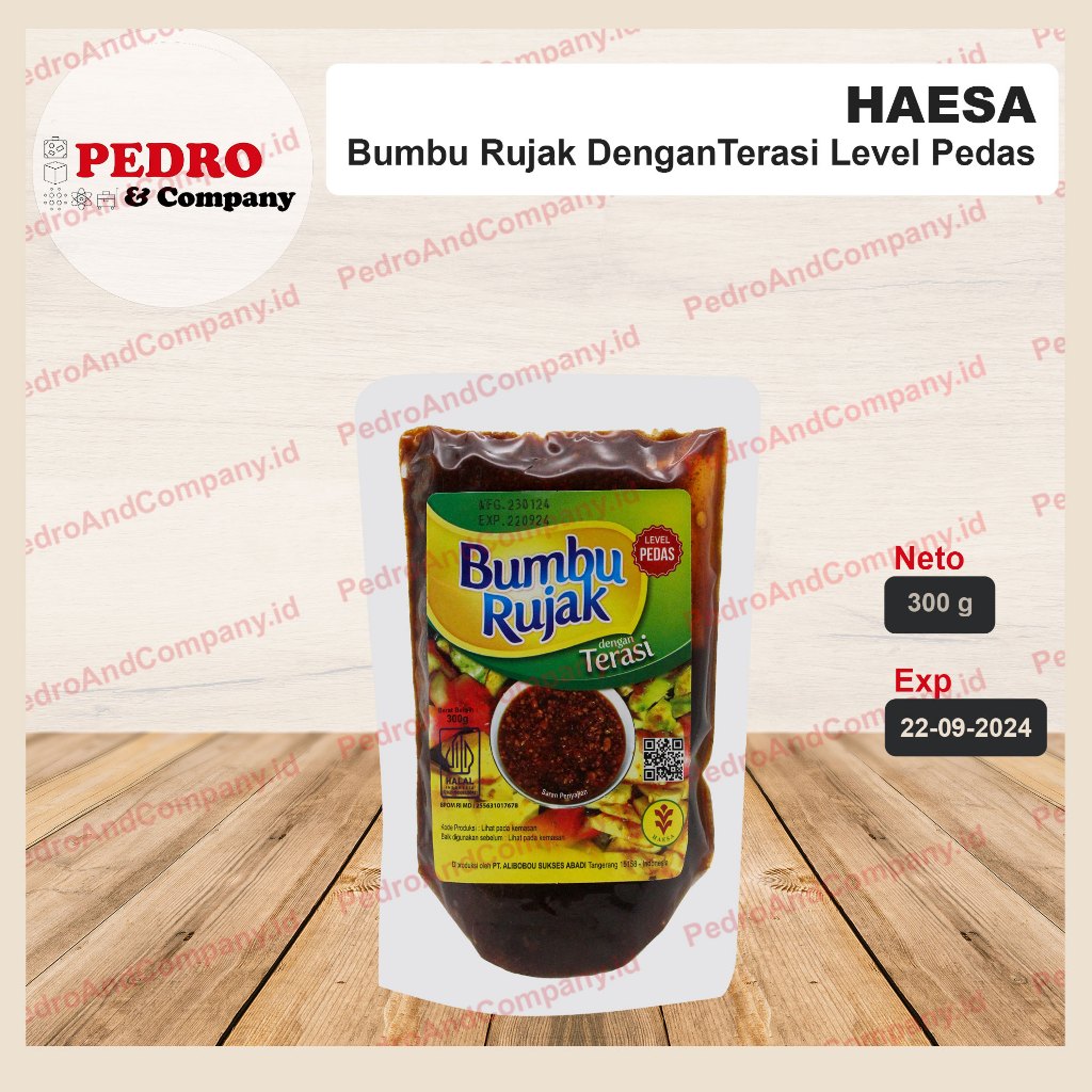 

Bumbu rujak dengan TERASI level PEDAS 300 gram