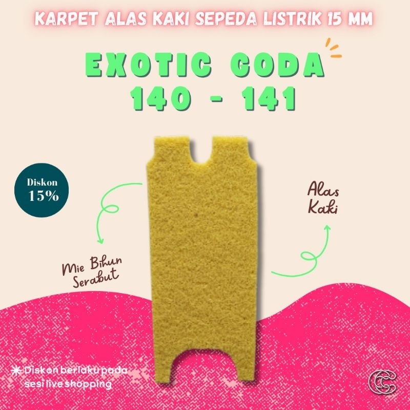 Karpet Sepeda Listrik Goda 140 141 - Mie Bihun Serabut