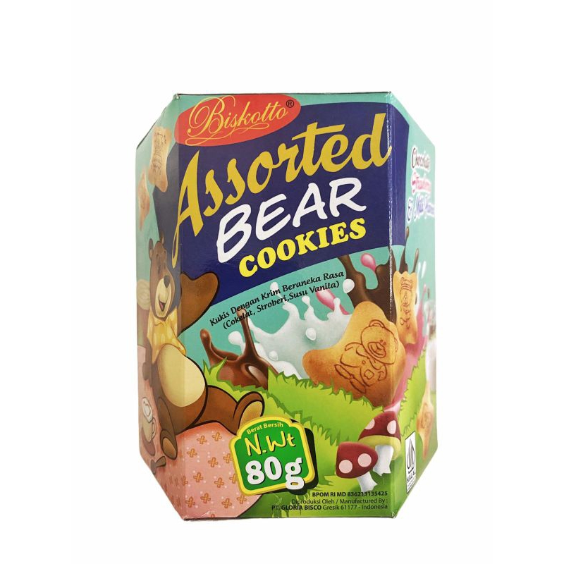 

Biskitop biskotto bear cookies / Biskuit isi krim