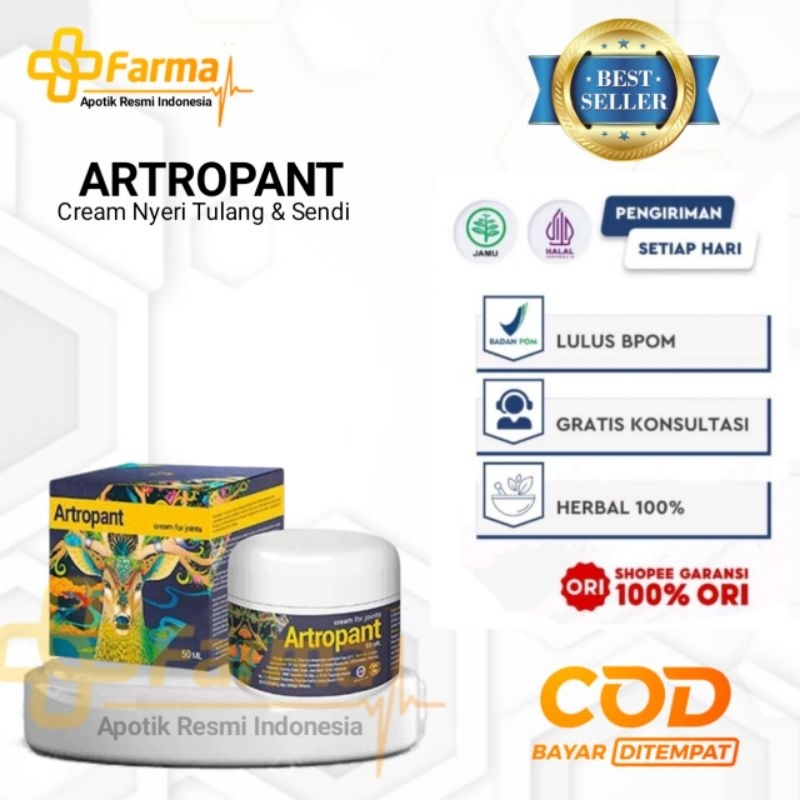 ARTROPANT ASLI ORIGINAL - ARTROPANT CREAM NYERI SENDI TULANG DAN ASAM URAT RESMI BPOM 100% HERBAL DI
