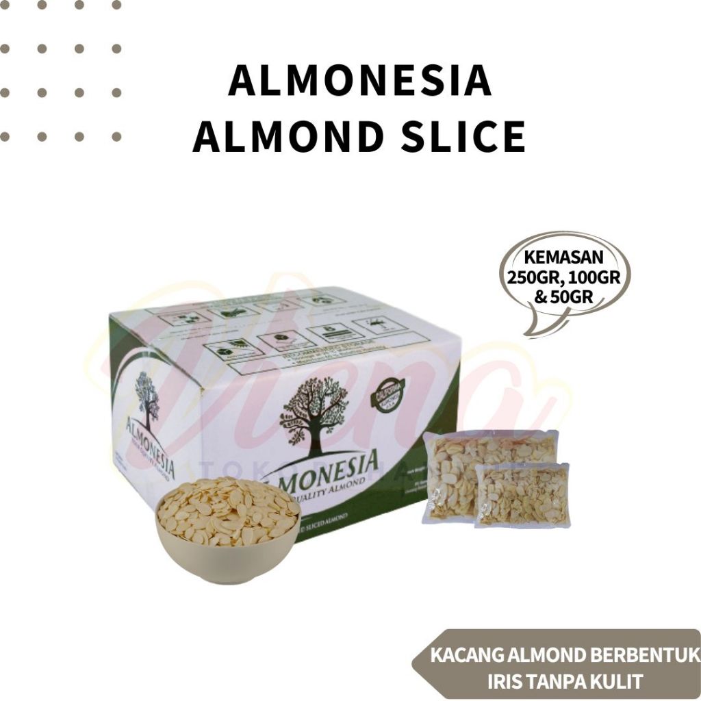 

Almonesia Almond Slice / Kacang Almond Irisan REPACK 250gr