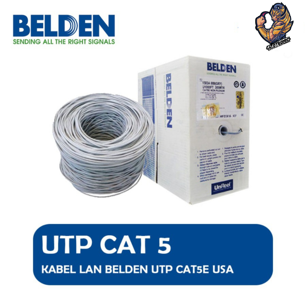 Kabel LAN BELDEN CAT 5E USA UTP CAT 5 - 305M ORIGINAL - Gatotkaca Electronics