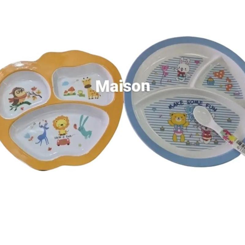 Piring Anak Sekat Melamin Piring Sekat 3 Melamine Piring Bayi