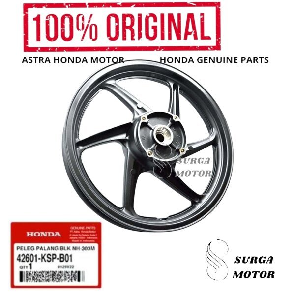 Velg Peleg Pelek Palang Racing Belakang Rear New Honda Megapro Mega Pro Monoshock 2010 CB150R . ORI 