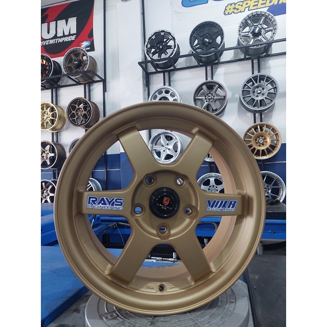 Velg Mobil Murah Ring 15 model TE 37 tampilan JDM cocok di Ertiga Grandmax luxio dll