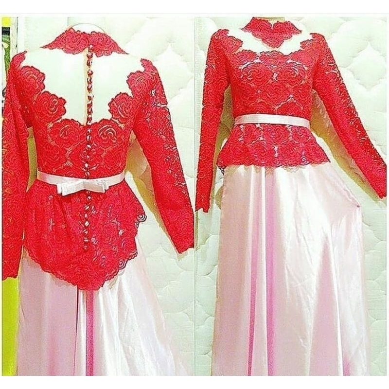 Preloved | Dress gaun kebaya cantik | gaun pesta | kebaya modern | Kebaya wisuda | kebaya modern