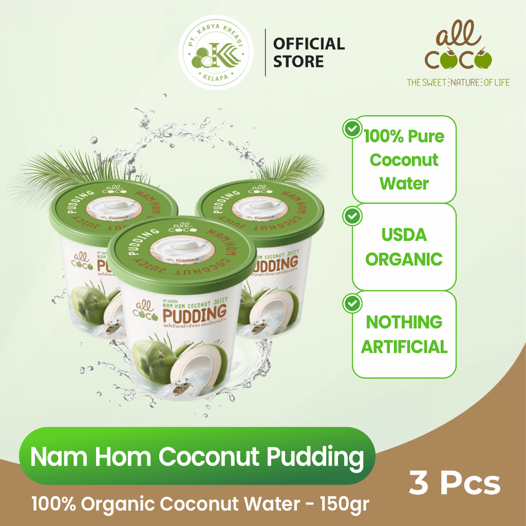 

All Coco Frozen NamHom Bundle Pudding Kelapa Murni - 145gr - 3 pcs