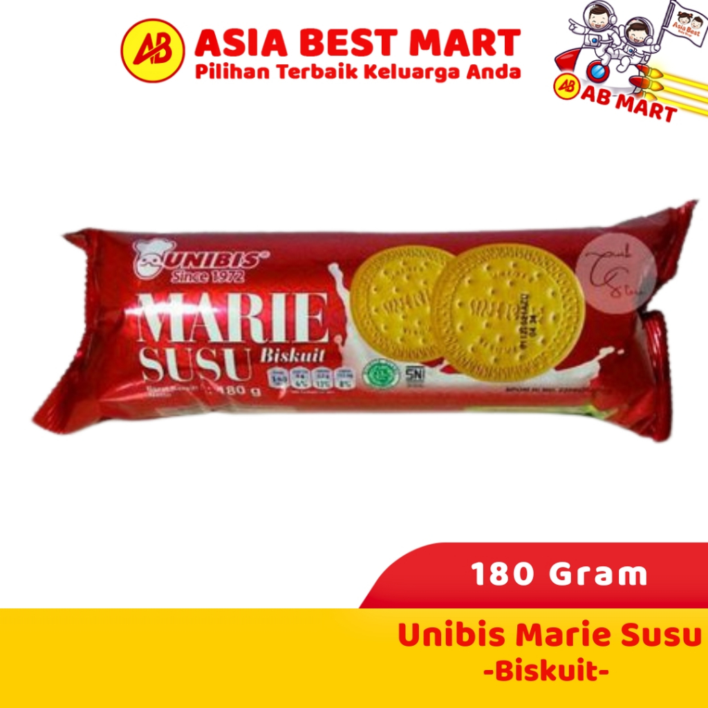 

Unibis Marie Susu 180 Gr/Biskuit Snack Cemilan