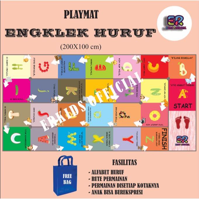 PLAYMAT BELAJAR HURUF / ENGKLEK HURUF
