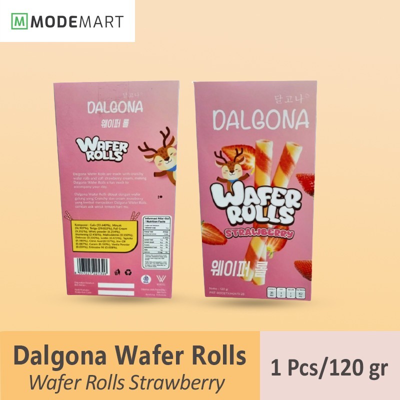 

Wafer Rolls Cheese Dalgona adalah produk makanan yang menarik yang dihadirkan oleh merek Dalgona. Produk ini menggabungkan cita rasa gurih dan kaya dari keju dengan tekstur renyah dari wafer, menciptakan pengalaman makan yang menggugah selera. Tekstur da