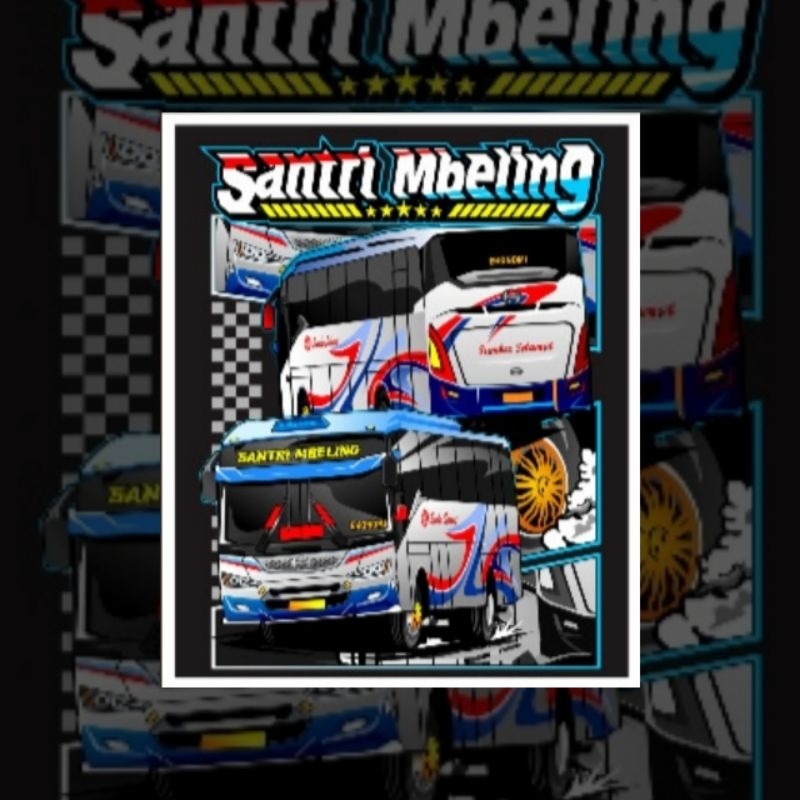 

(free sticker)CETAK STICKER BUSMANIA 5 PCS SANTRI MBELING HOLOGRAM TERMURAH