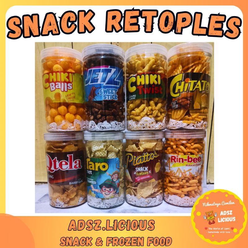 

SNACK ORIGINAL RETOPLES CHIKI BISKUIT SNACK MAKANAN RINGAN | CHIKI CHITATO JETZ QTELA BETTER PIATOS TARO RINBEE DLL