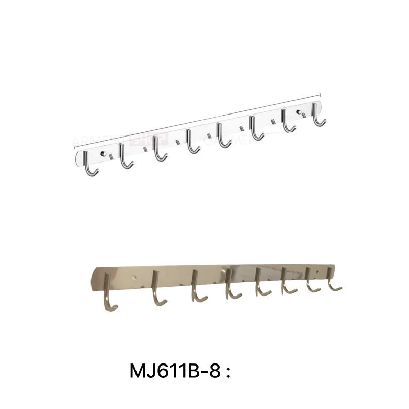 Promo gantungan baju stainless 8 kait / Gantungan baju 8 kait / Kapstok baju 8 kait