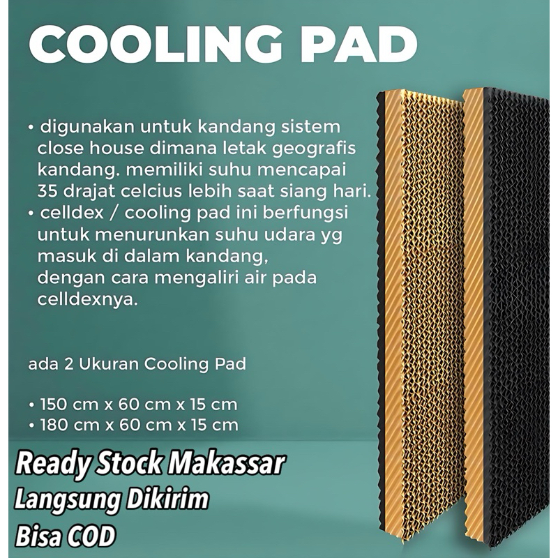 Cooling Pad Celdek Celpad Pendingin Kandang Ayam Green House 150 x 60 x 15 cm