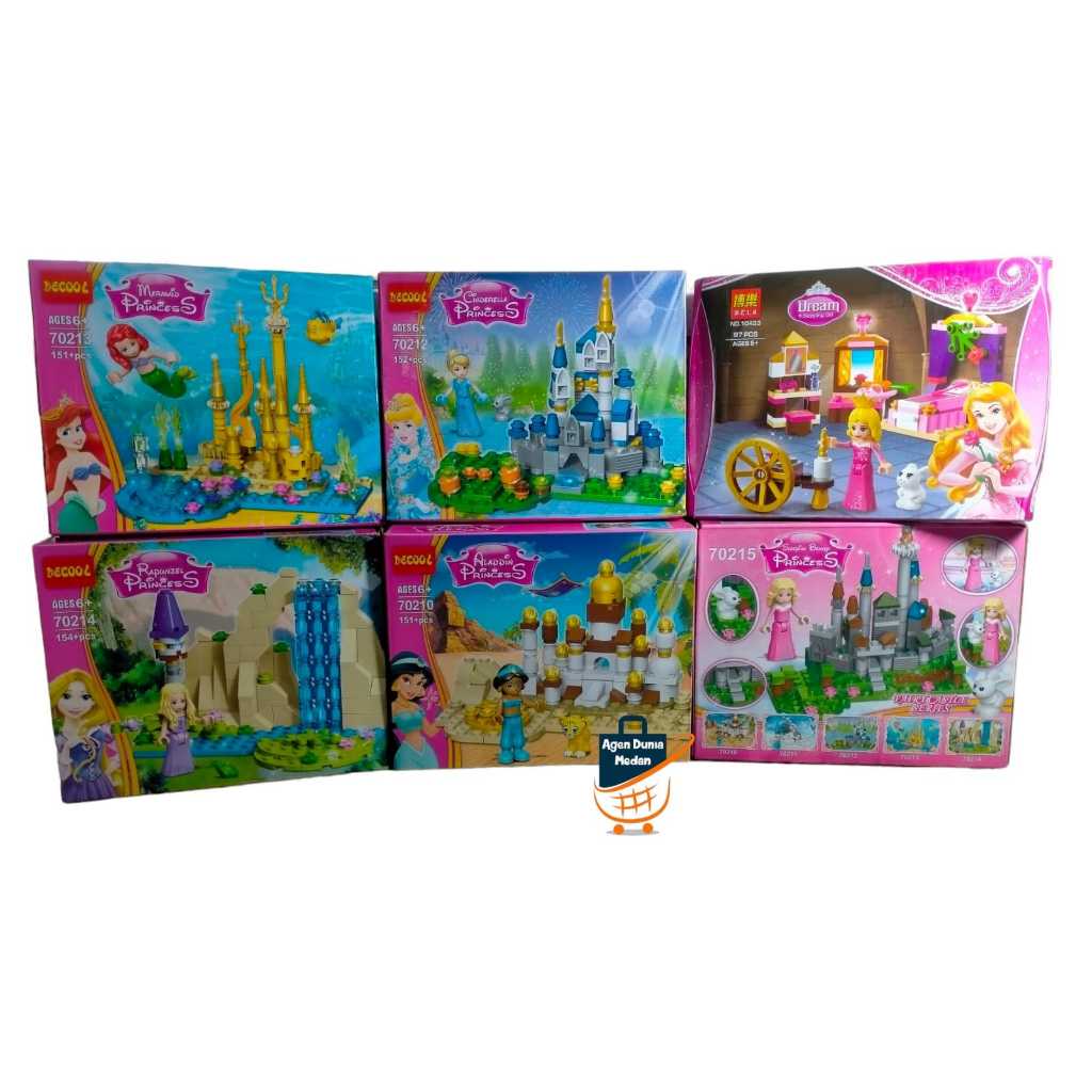 Mainan anak leg* lepin brick  DECOOL PRINCESS ,BELA PRINCESS, BELA DREAM