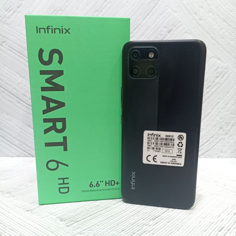 Infinix Smart 6 HD 2/32 GB Handphone Second Bekas