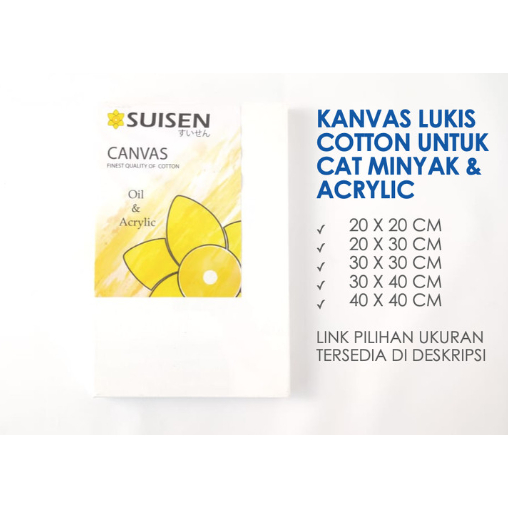 

Kanvas Lukis 20 x 20 cm Kualitas Premium Satuan Grosir Termurah