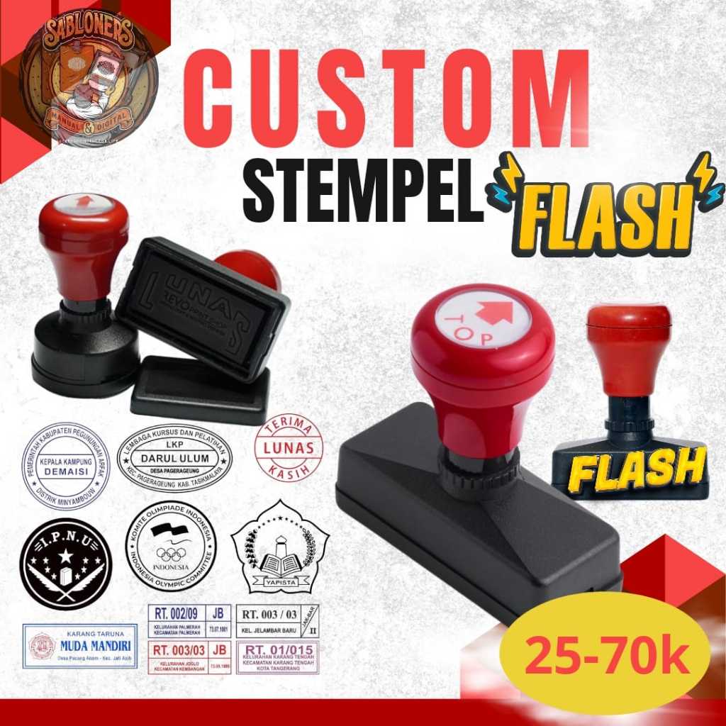 

Cetak Stempel Flash Murah Otomatis Stempel Custom