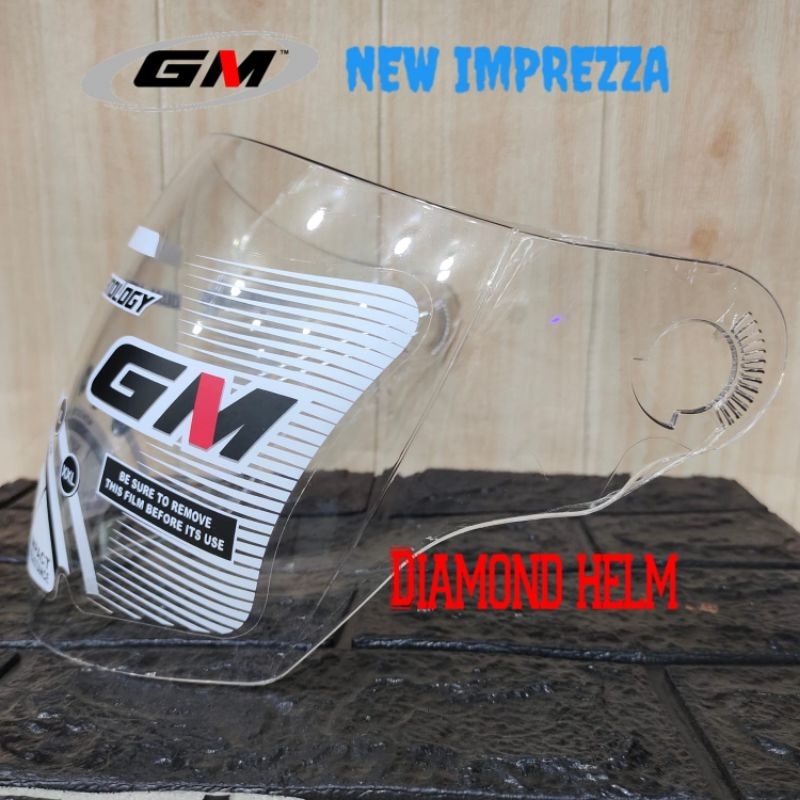KACA HELM VISOR HELM GM NEW IMPREZZA CLEAR ORIGINAL