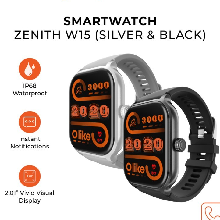 Smartwatch Olike Zenith W15 Jam Tangan Bluetooth