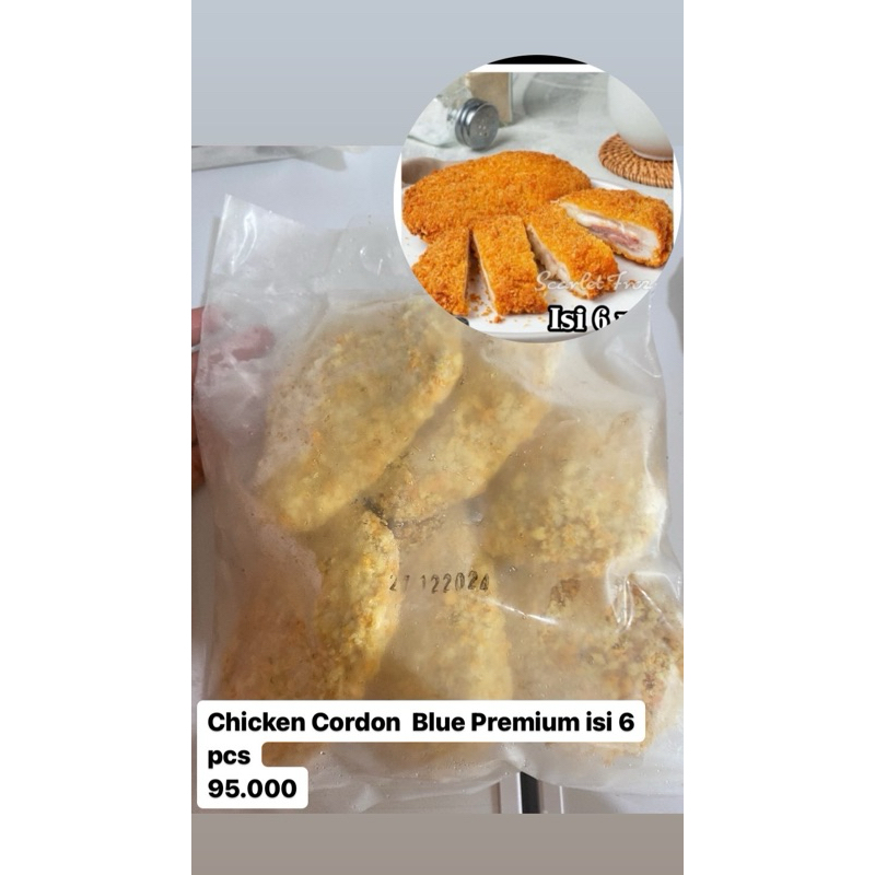 

Chicken cordon bleu isi 6 pcs