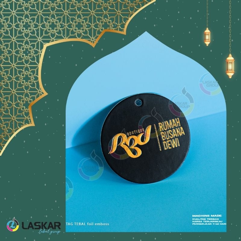 

label hangtag tebal 700gsm bagus untuk bulan Ramadhan