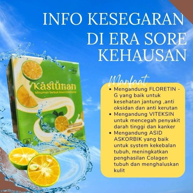 

KASTURIAN MINUMAN SERBUK RASA KALAMANSI