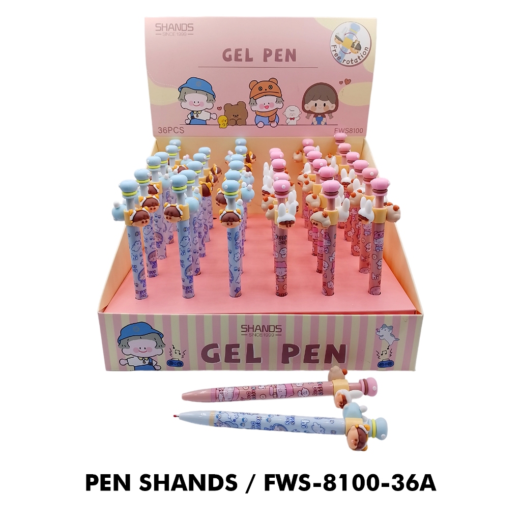 

Shands Fancy Gel Pen Pulpen Gel Retractable Tinta Hitam 0.5mm - Bolpen Pulpen Pena Gel Cetek Fancy Karakter Motif Lucu