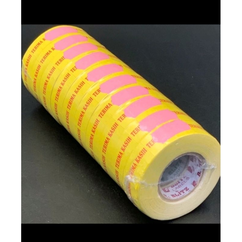 

Label Harga Terimakasih 2line dan 1line per tabung isi 10roll