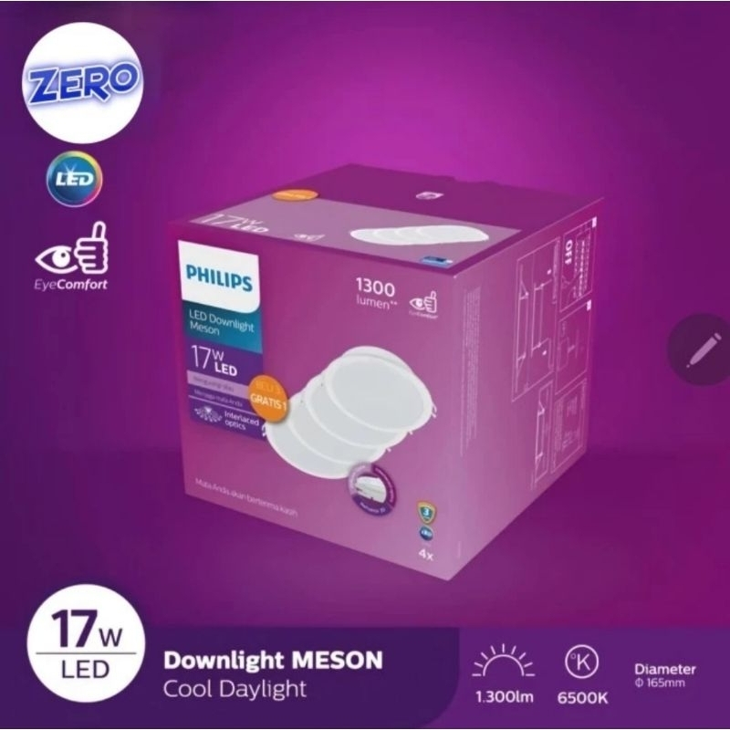 Downlight LED Inbow(IB)Philips Meson paket 17 Watt