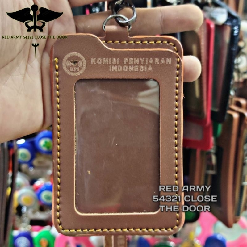 

Holder ID Card Tali Lanyard Name Tag Logo KPI