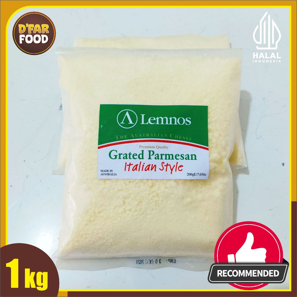 

Keju Parmesan Lemnos 1kg Repack / Lemnos Repack 1kg / Parmesan Lemnos Repack