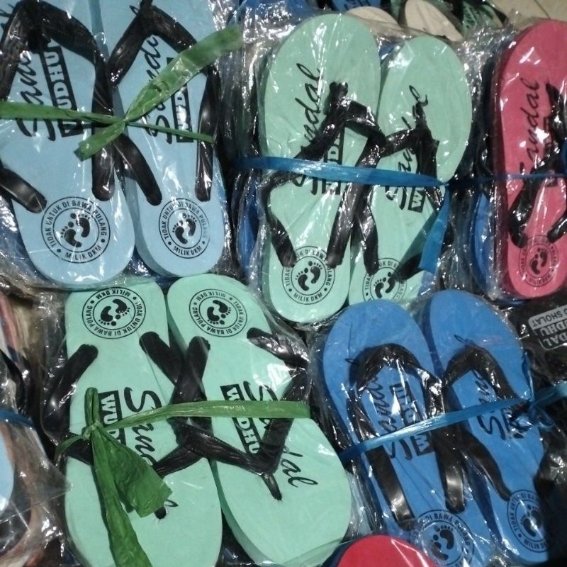 SANDAL WUDHU, SANDAL MASJID, SANDAL WAKAF 1 KODI ISI 20 PASANG