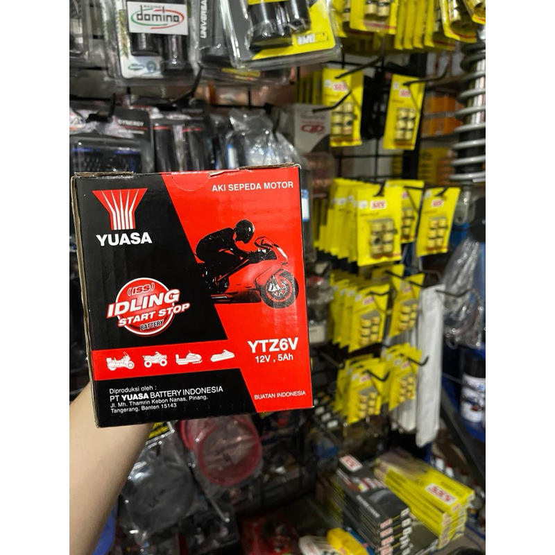 AKI KERING MOTOR PCX, VARIO 125/150 YUASA YTZ6V ORIGINAL