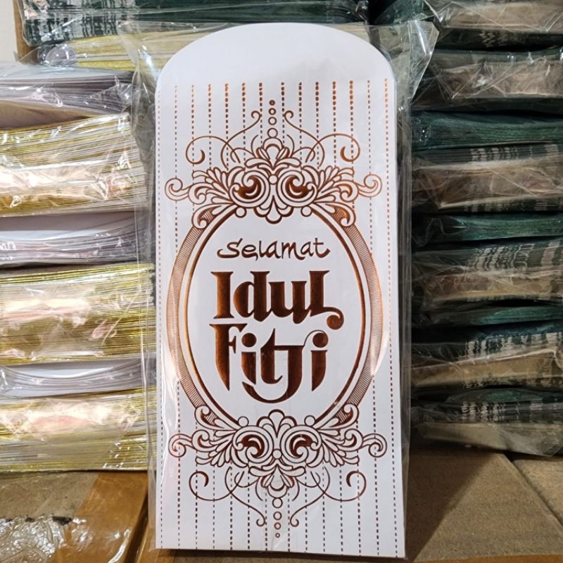 

Bellino - 100 pcs Amplop Lebaran Idul Fitri Size M / Ampau Lebaran Ukuran Sedang Angpau Lebaran Isi 100 dan 50 Lembar