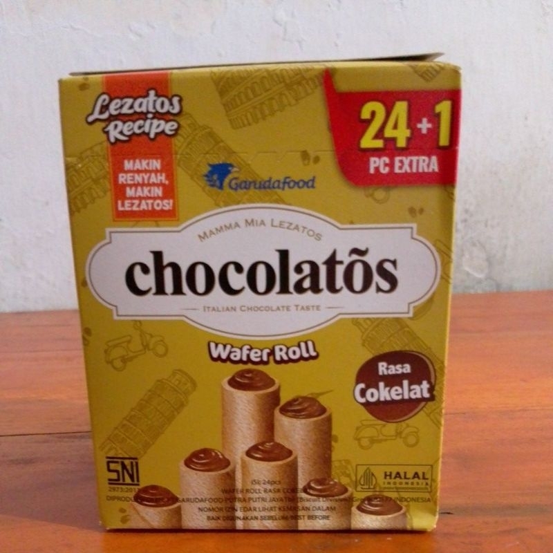 

wafer roll Chocolatos isi 25 pcs 2 pak