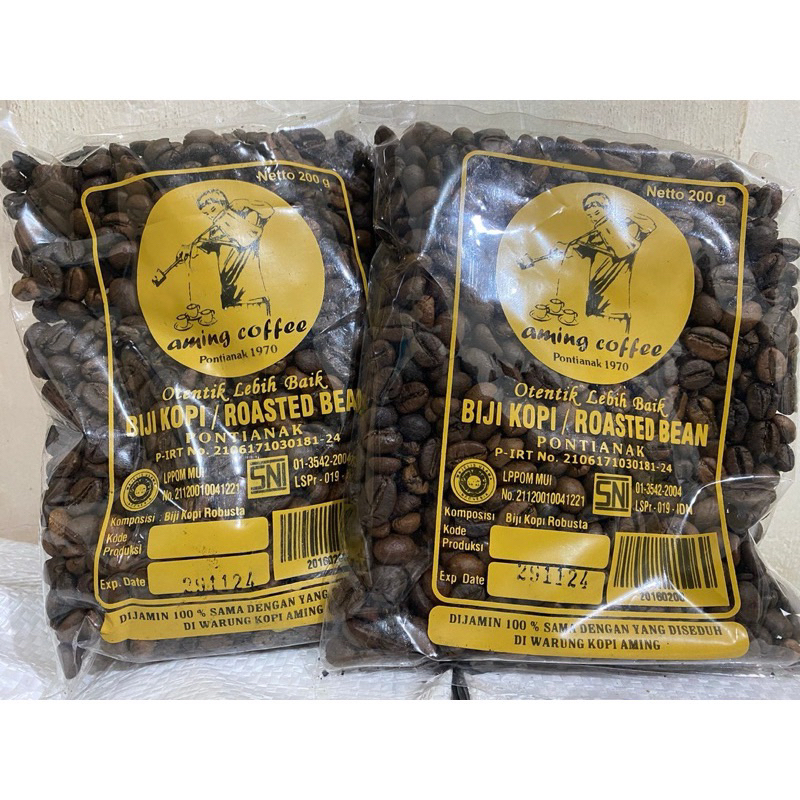 

BIJI kopi aming legendaris asli khas pontianak 200gr