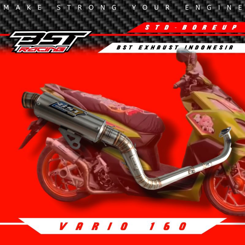 Knalpot Vario 160 BST Racing