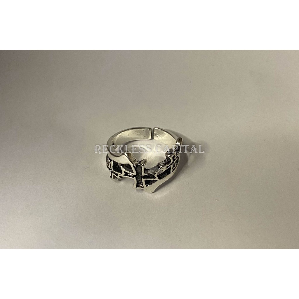 Cross Ring -  Cincin Titanium Pria Wanita / Cincin Keren Cowok keren unisex/ Cincin Couple / Ring / 