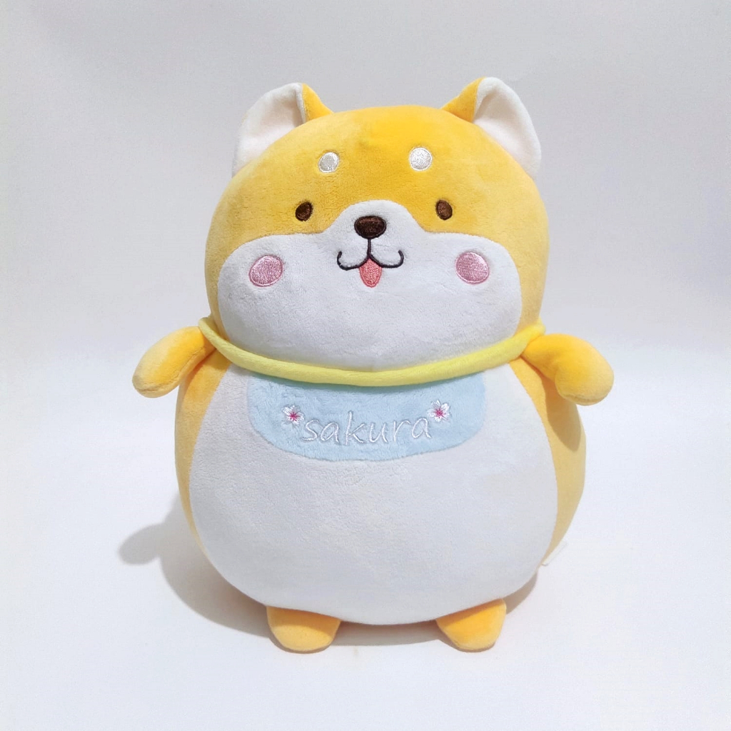 Boneka Shiba Inu Plush Toy Miniso Husky Cushion Original Rare Plush Doll