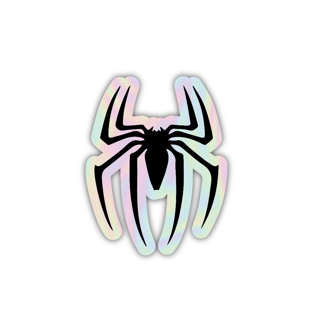 

sticker laba laba spiderman, stiker hologram satuan- Z070